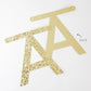 Gold Letter Garland Kit
