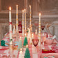 Gold Bow Taper Candles