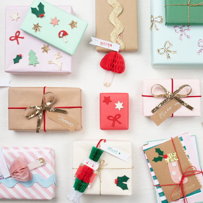 Gift Tags: Honeycomb Nutcrackers