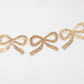 Glitter Bow Garland: Gold