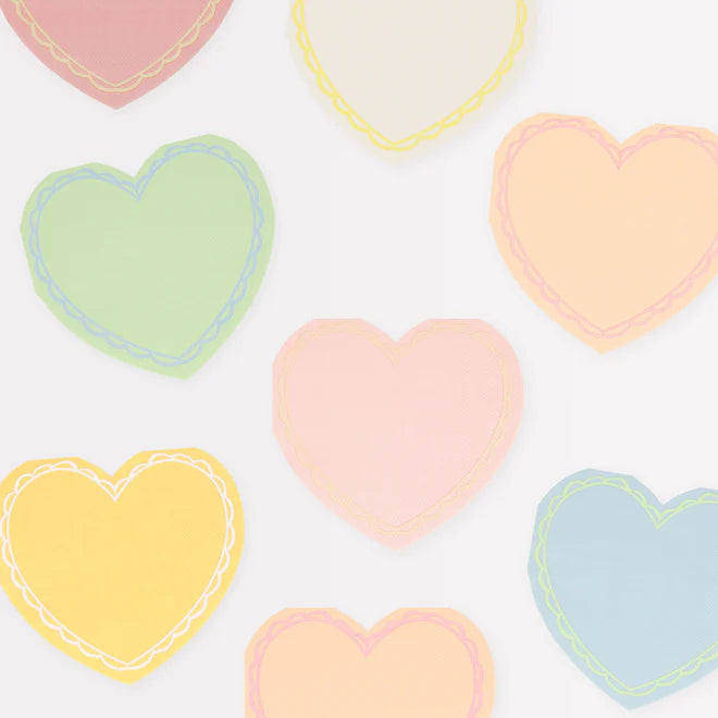 Small Napkins: Pastel Heart