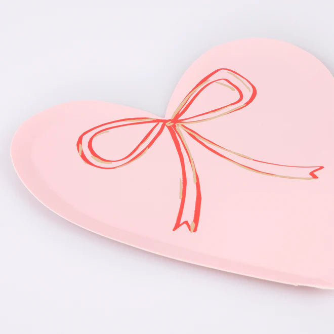 Heart with Bow Plates