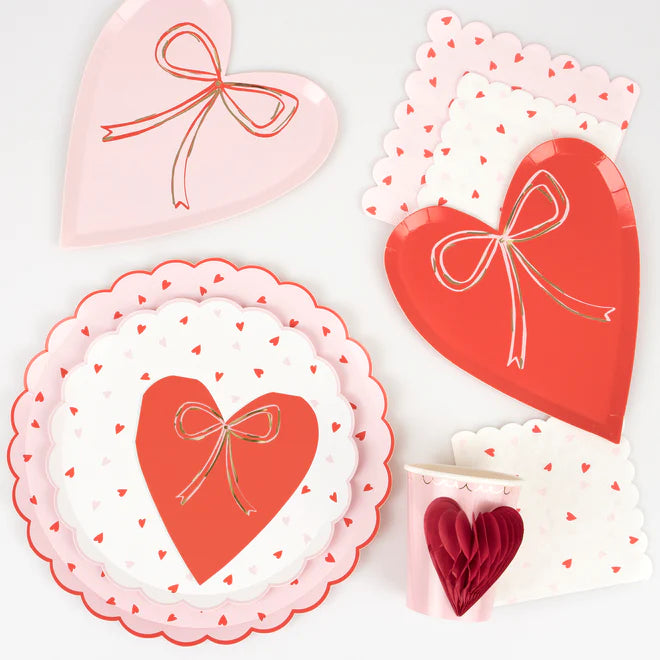 Heart with Bow Plates