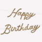 Gold Personalizable Birthday Garland Set