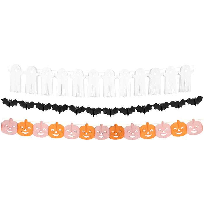 Tissue Paper Halloween Garland Set