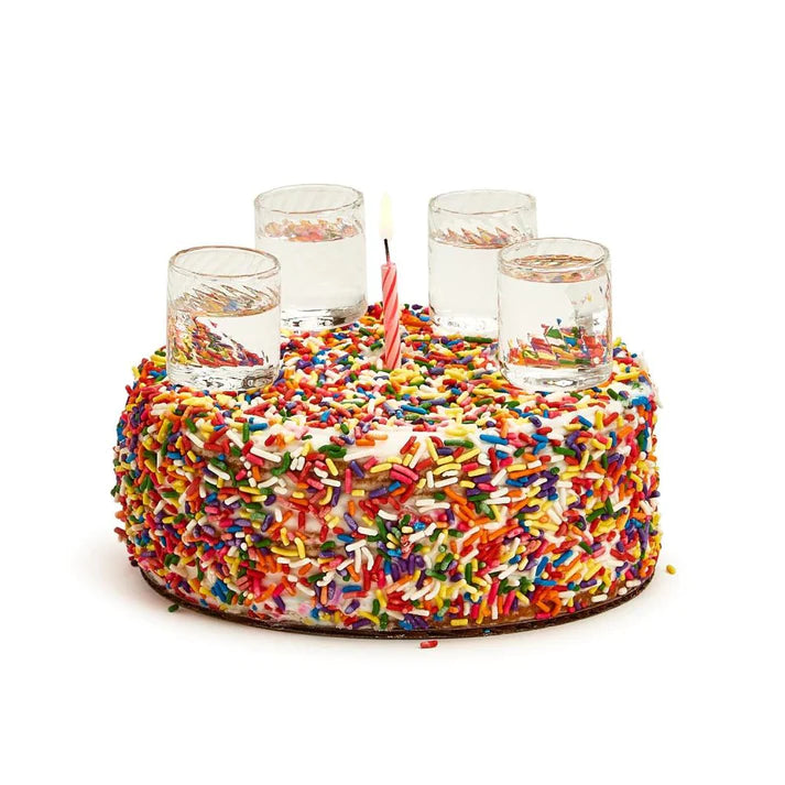 Cake Topper Shot Glasses (Set of 4)