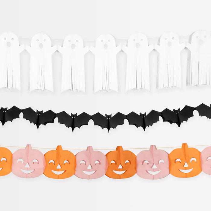 Tissue Paper Halloween Garland Set