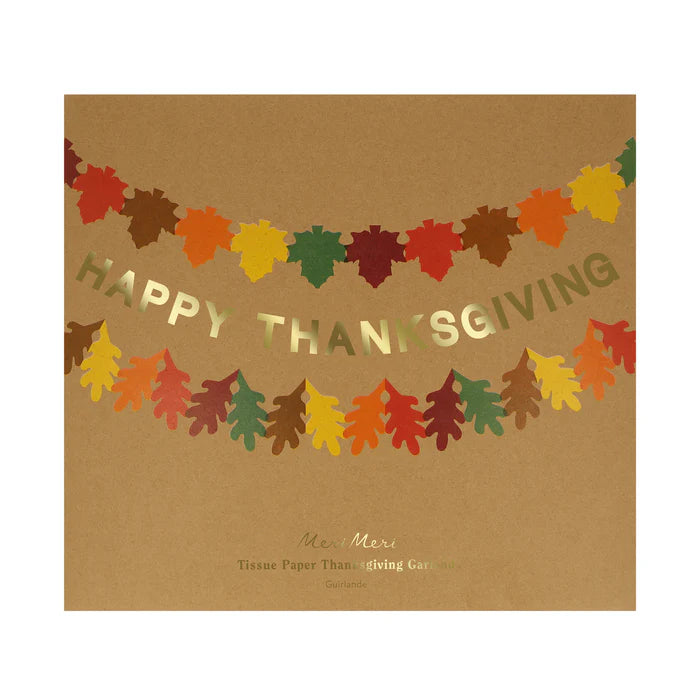 Tissue Paper Thanksgiving Garland