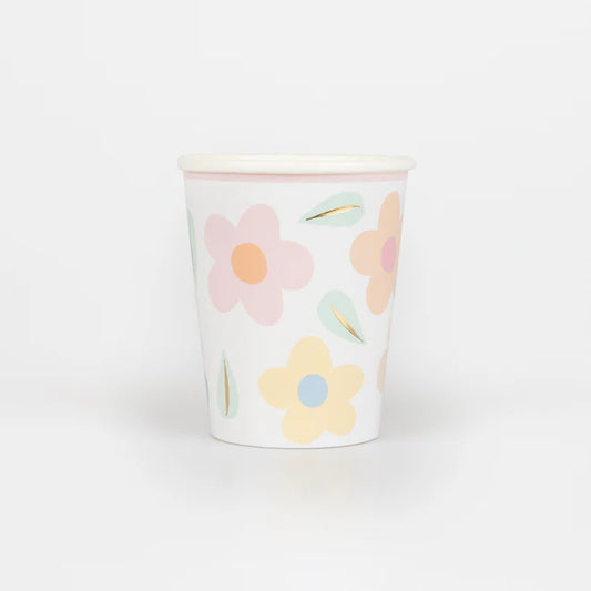 Happy Flower Party Cups