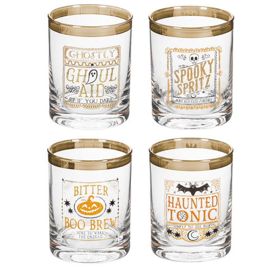 Halloween Low Ball Glasses (Multiple Styles Available)