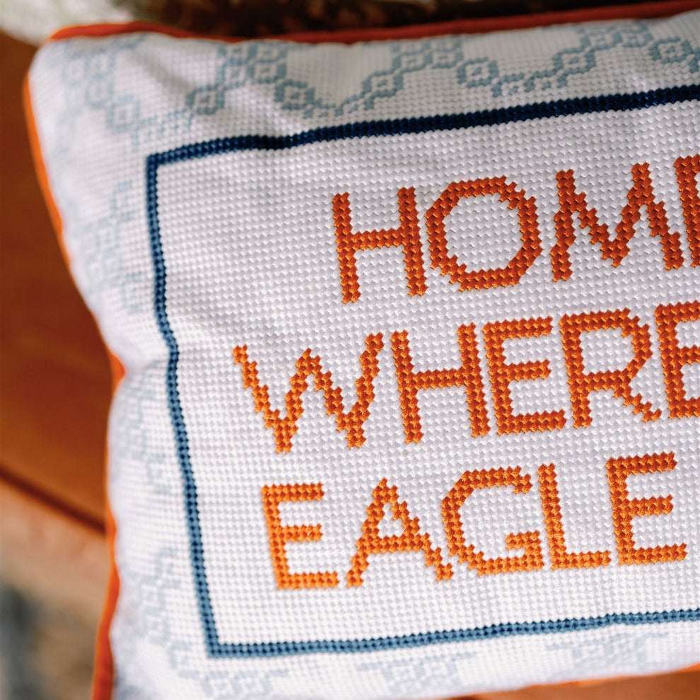 Auburn Needlepoint Pillow