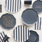 Midnight Blue Signature Cabana Stripe Plates