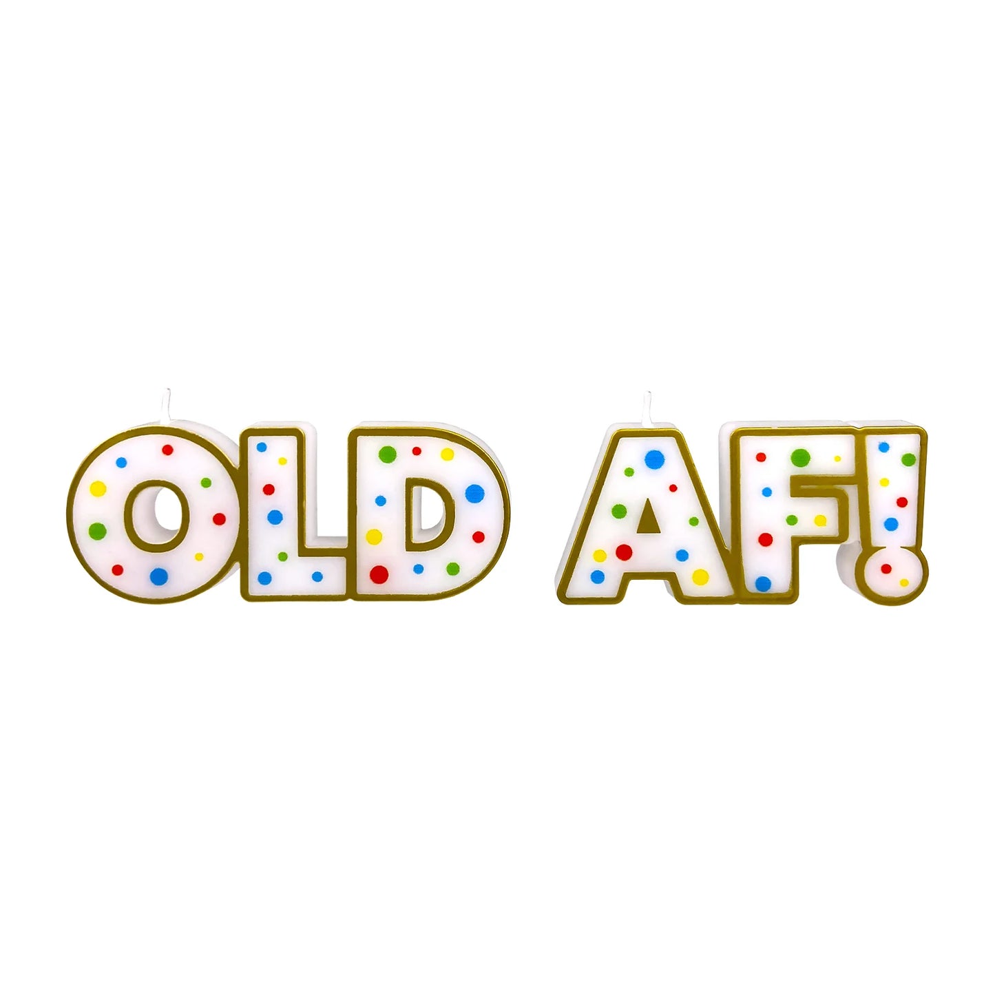 "OLD AF" Birthday Candle Set