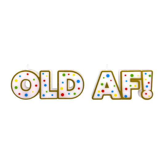 "OLD AF" Birthday Candle Set