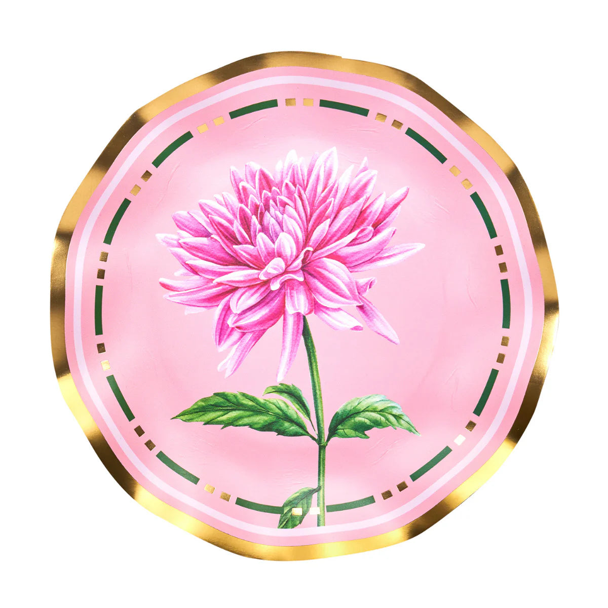 Dahlia Garden Wavy Salad Plate