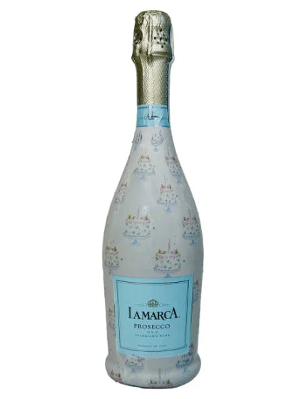 Beau Bottles Grandmillienial Pastel Birthday Cakes Bottle Wrap (La Marca Edition)