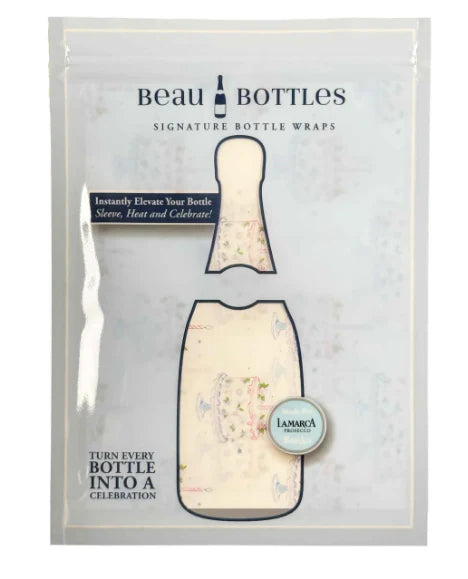 Beau Bottles Grandmillienial Pastel Birthday Cakes Bottle Wrap (La Marca Edition)