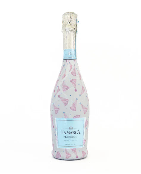 Beau Bottles Pastel Birthday Party Hats Bottle Wrap (La Marca Edition)