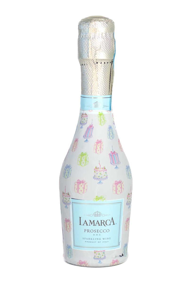 Pastel Birthday Cakes & Presents Bottle Wraps (Mini La Marca Edition - Set of 6)