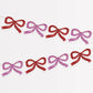 Glitter Bow Garland: Red & Pink