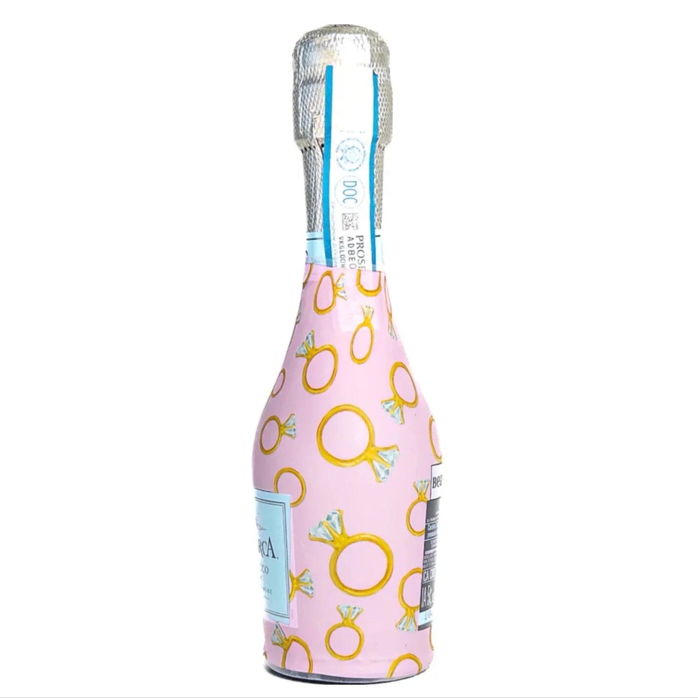 Pink Engagement Ring Bottle Wraps (Mini La Marca Edition - Set of 6)
