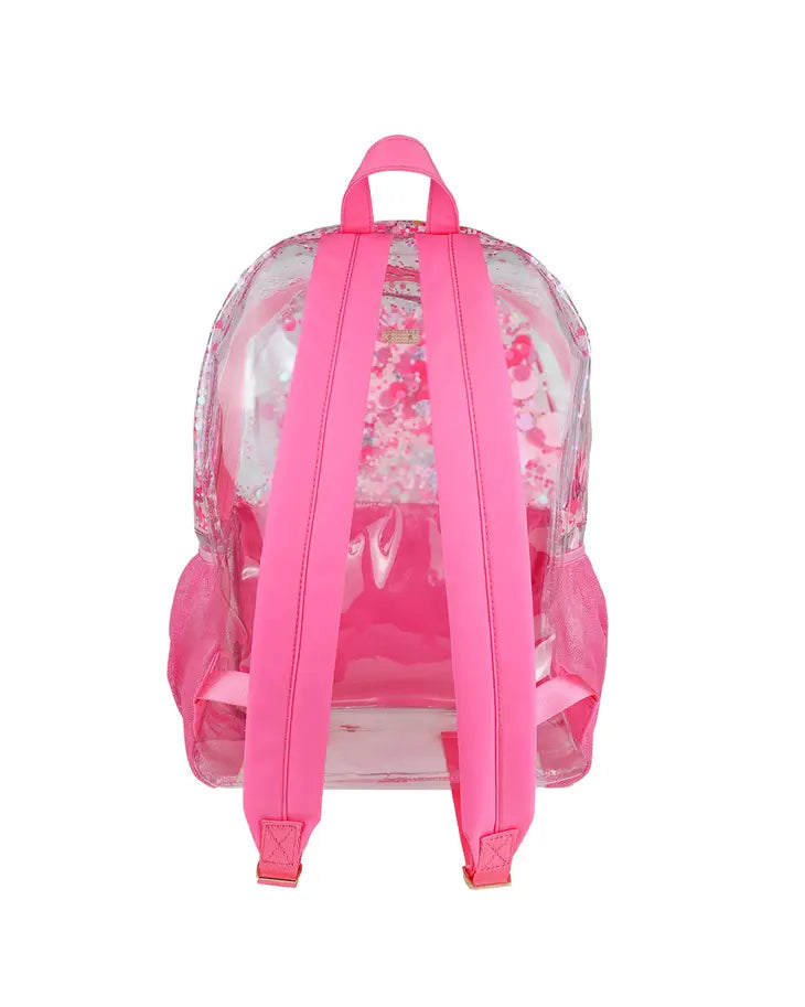 Pink Party Confetti Backpack: Large