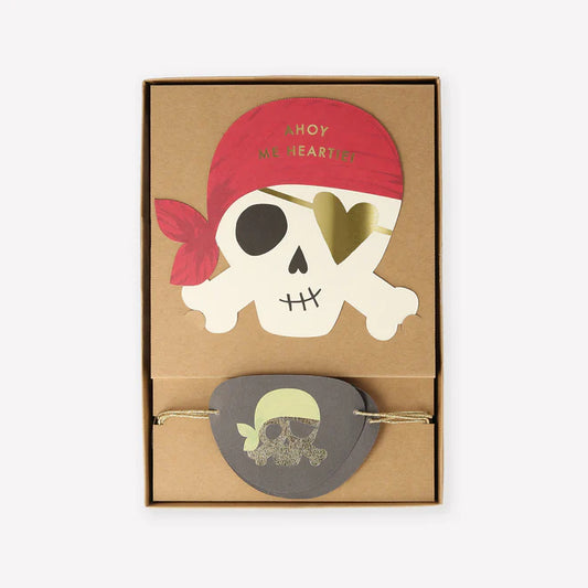 Pirate Valentine Cards Set