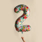 Garden Party Numbered Foil Balloon: 2