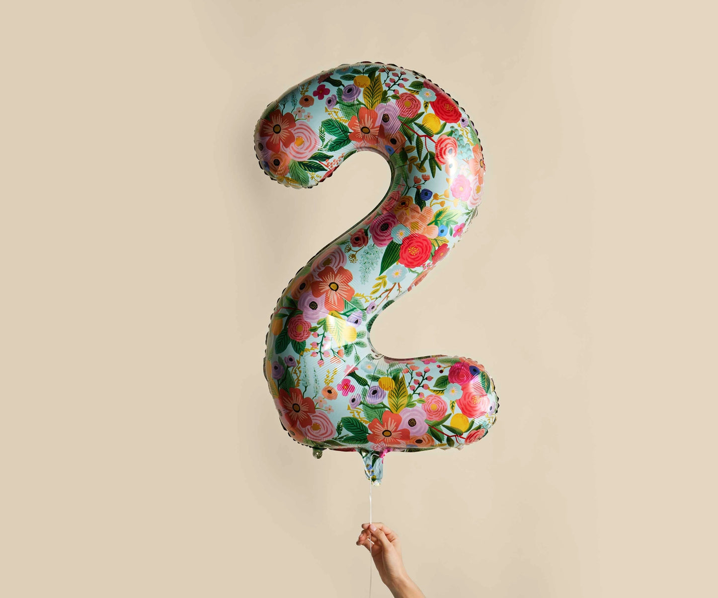 Garden Party Numbered Foil Balloon: 2