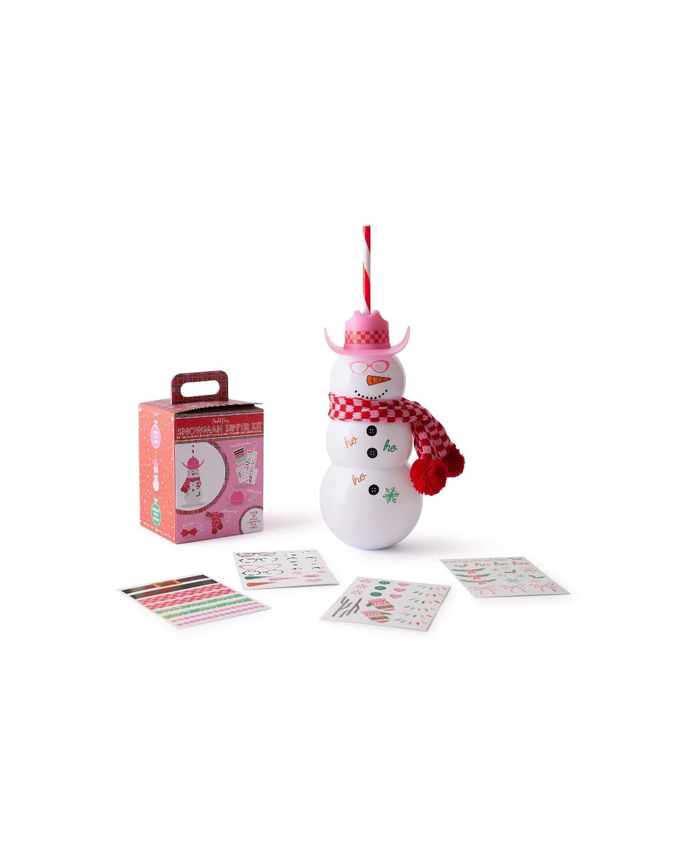 Snowman Sipper & Customizable Accessories