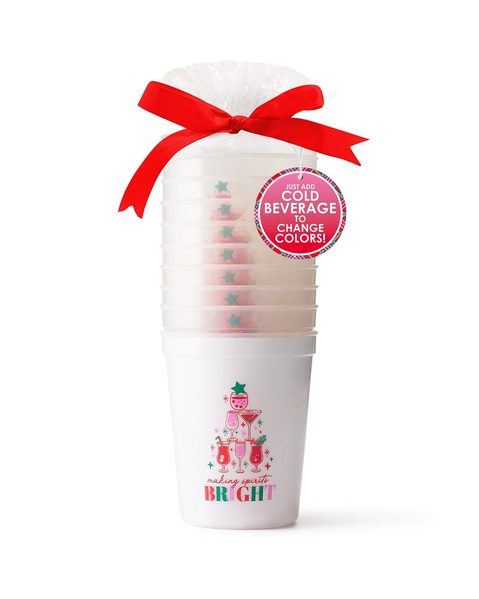 Making Spirits Bright Color Changing Christmas Cups