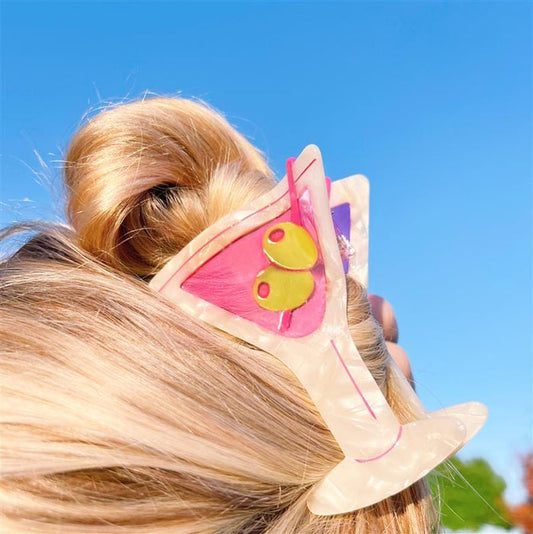Say Cheers Martini Claw Clip