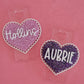 Custom Acrylic Scalloped Heart Stanley Topper