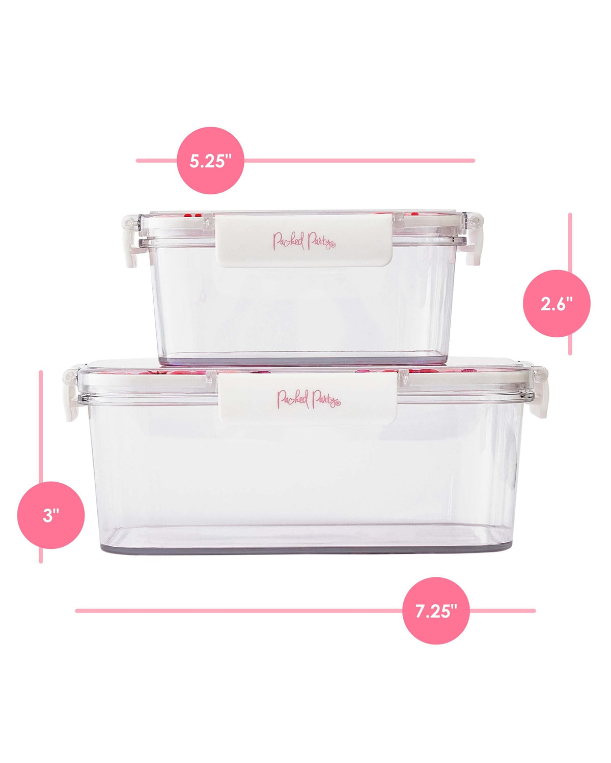 Sweet Tart Confetti Food Storage Containers (Set of Two) - Thumbnail 5