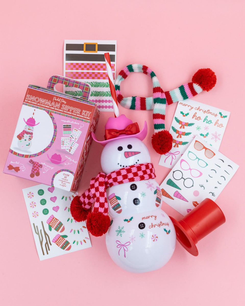 Snowman Sipper & Customizable Accessories