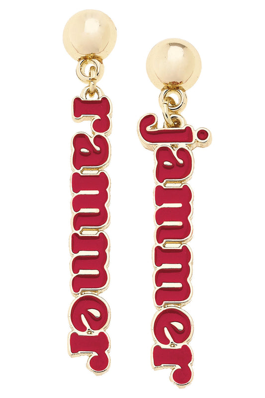 Alabama Crimson Tide Rammer Jammer Earrings
