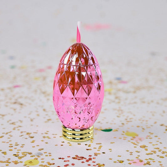 Pink Vintage Christmas Light Sipper