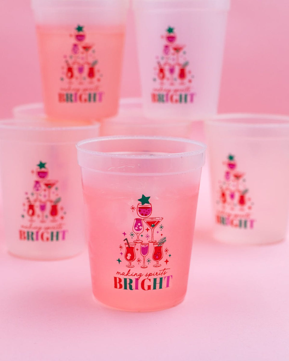 Making Spirits Bright Color Changing Christmas Cups