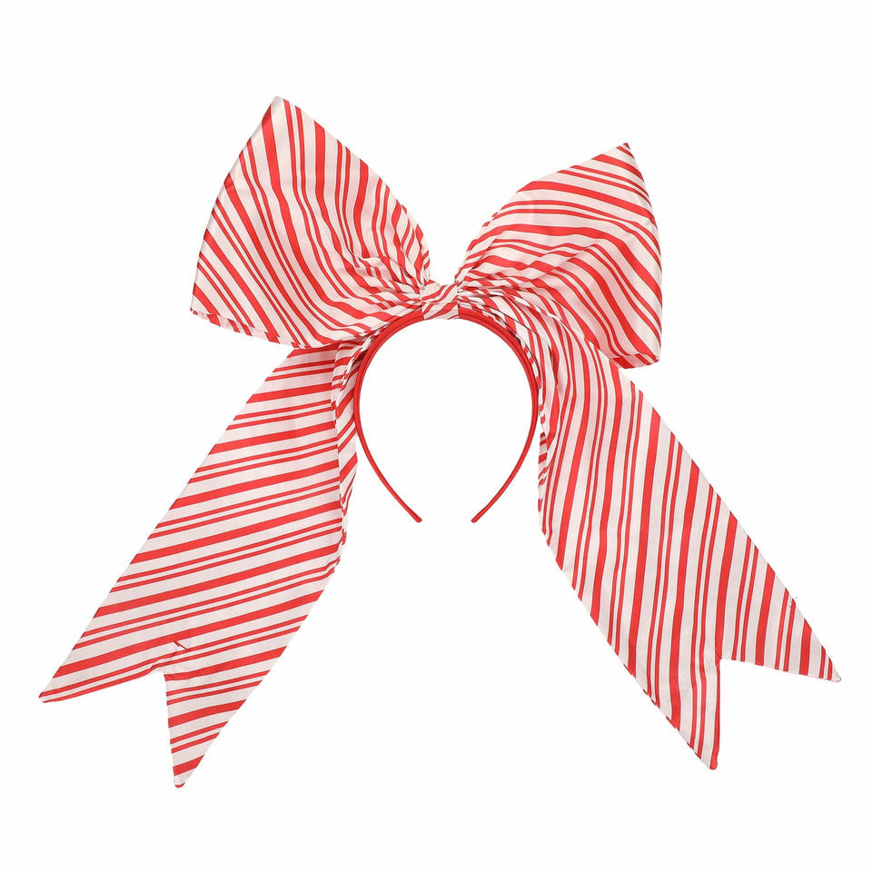 Peppermint Party Jumbo Holiday Bow Headband