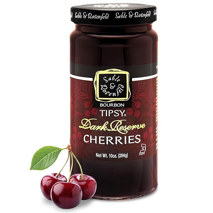 Bourbon Dark Reserve Tipsy Cherries (10 oz)