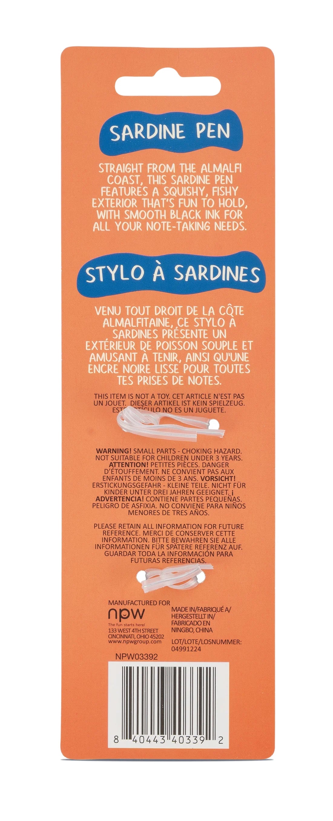 Italian Summer Sardine Squishy Pen