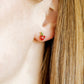 Apple Gem Screwback Stud Earrings