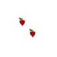 Apple Gem Screwback Stud Earrings
