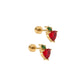 Apple Gem Screwback Stud Earrings