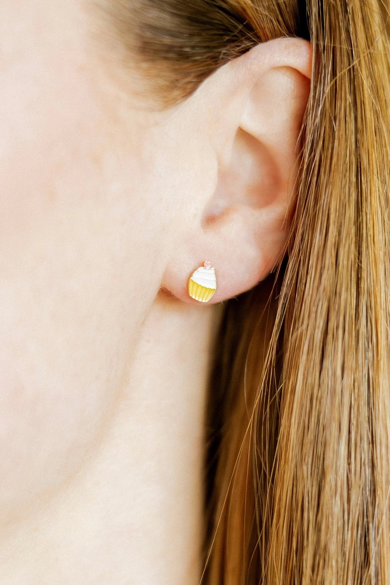 Cupcake Screwback Stud Earrings