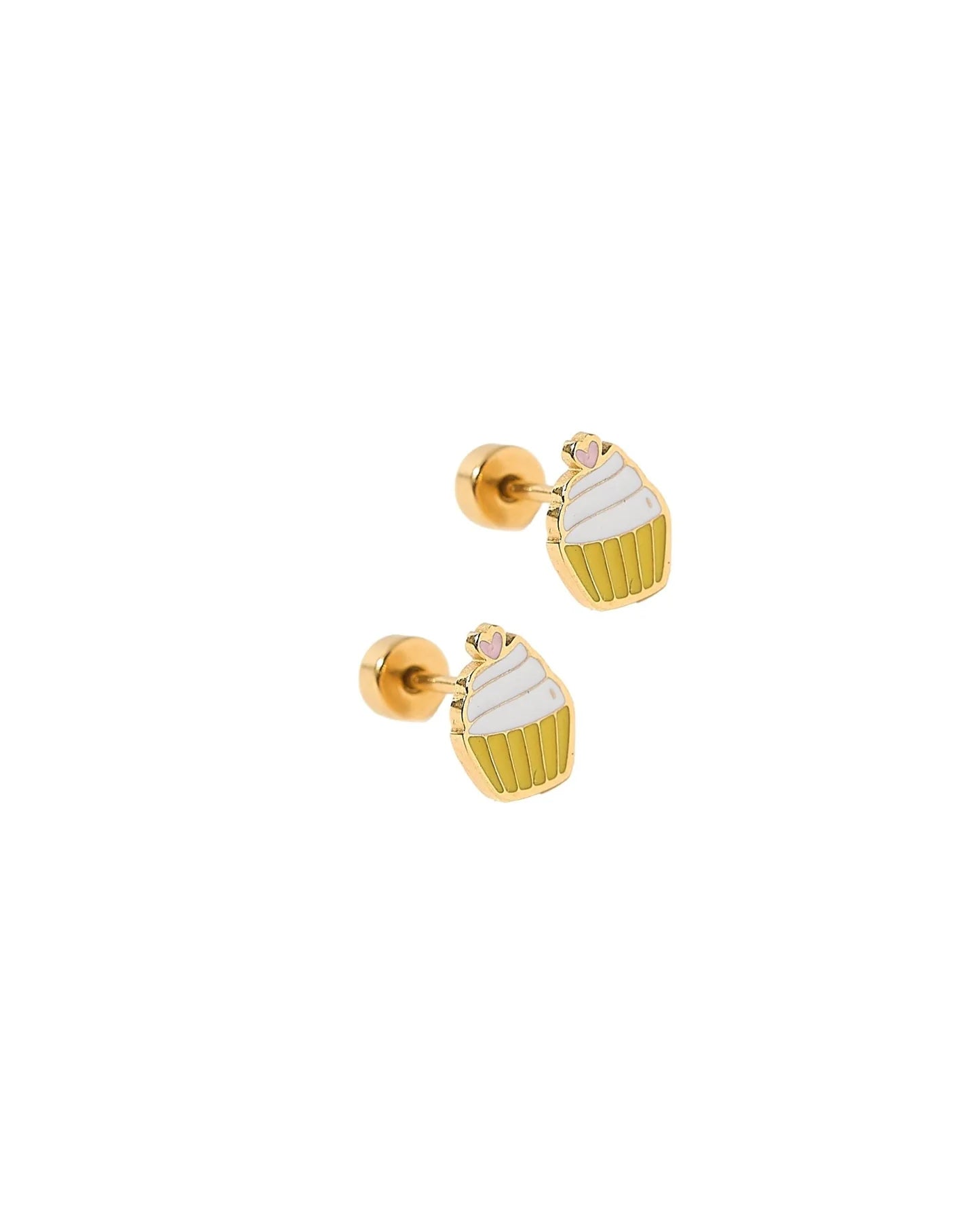 Cupcake Screwback Stud Earrings
