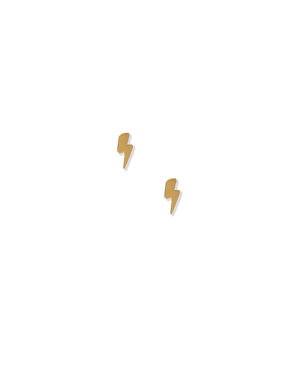 Lightening Bolt Screwback Stud Earrings
