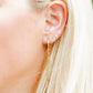 Lightening Bolt Screwback Stud Earrings