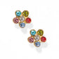 Lyla Flower Multi Screwback Stud Earrings