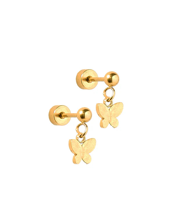 Millie Butterfly Screwback Stud Earrings